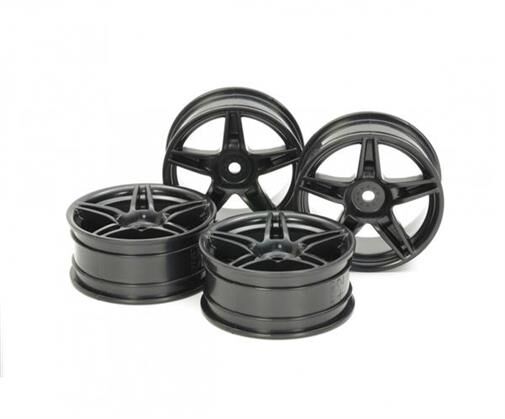 TAMIYA 24mm 5-Dop.-Sp.-Felgen Sw (4) +2Offset / 300054853