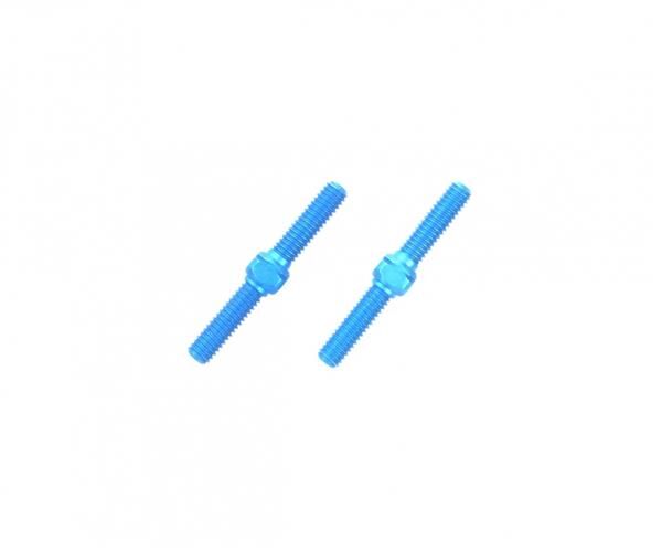 TAMIYA Alu Li/Re-Gewindestangen 3x23mm (2) blau / 300054248