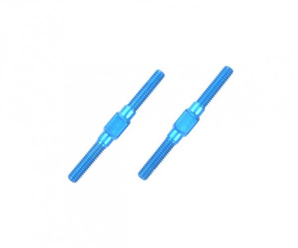TAMIYA Alu Li/Re-Gewindestangen 3x32mm (2) blau / 300054249