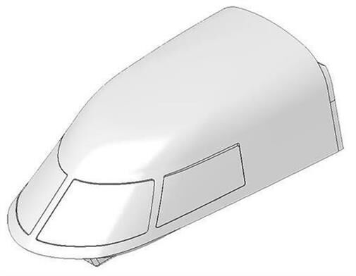 Multiplex Ersatzteil Kabinenhaube TwinStar II/BL / 224171