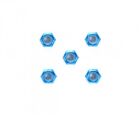 TAMIYA DB-01 3mm Alu Stoppmuttern (5) dünn Blau / 300054155
