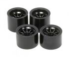 TAMIYA F104 Felgen (4) schwarz für Moosgummi / 300051378
