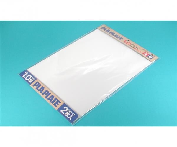 TAMIYA Kst-Platte 1,0mm (2) weiß 257x364mm / 300070124