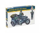 ITALERI 1:35 Motorrad-Gespann Zündapp KS750 / 510000317