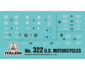 ITALERI 1:35 U.S. Motorräder WWII / 510000322
