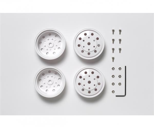 TAMIYA 1:14 Truckfelgen 22mm (2) hi./weiss 12mm / 300056542
