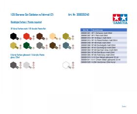 Tamiya 1:35 Diorama-Set Soldaten mit Fahrrad (2) / 300035240