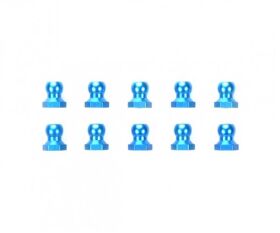 TAMIYA Kugelmuttern (10) 5mm Alu blau / 300053640