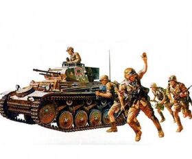 TAMIYA 1:35 Dt. PzKpfw. II Ausf.F/G (5) SK.121 / 300035009