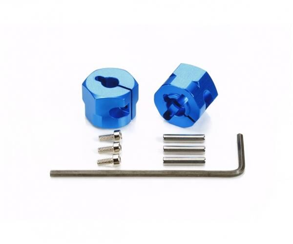 TAMIYA Alu Radmitnehmer 12mm/9mm Klemm (2) / 300054610