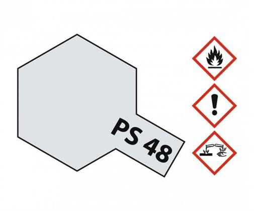 TAMIYA Polycarbonat Lexan Sprayfarben PS-48 Alu-Silber (Chrom) Polyc. 100ml / 300086048