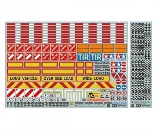 TAMIYA 1:14 Warndekor für LKWs/Auflieger / 300056534
