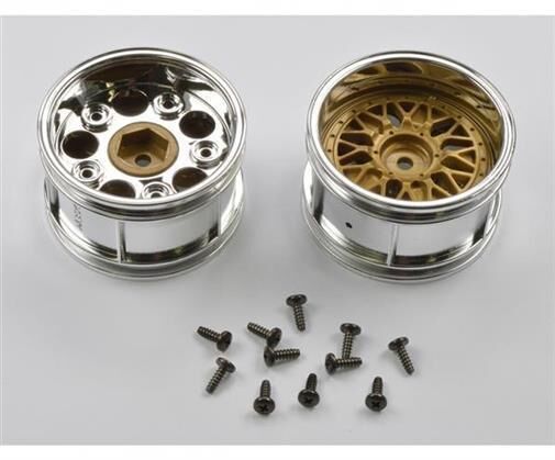 TAMIYA Felgen (2) Chrom/gold 2-teilig 30mm br. / 300050549