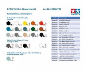 TAMIYA 1:72 Bf-109 G-6 Messerschmitt / 300060790