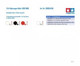 TAMIYA 1:24 Volkswagen Käfer 1300 1966 / 300024136