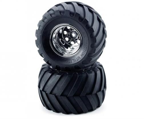 TAMIYA Räder (2) Chrom vorne Wild Willy 2000 / 309805618