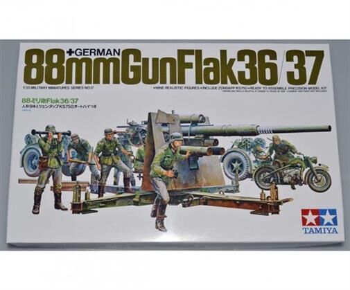 TAMIYA 1:35 Dt. Flak 8,8 m. Motorrad (9) / 300035017