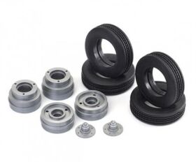 CARSON 1:14 Tiefl.-Reifen/Felg.(2) 50mm / 500907006