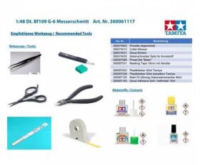 TAMIYA 1:48 Dt. Bf109 G-6 Messerschmitt / 300061117