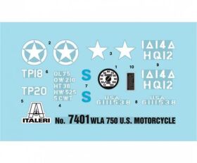 ITALERI 1:9 WLA 750 US Military Motorcycles / 510007401