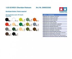 TAMIYA 1:35 US M551 Sheridan Vietnam / 300035365