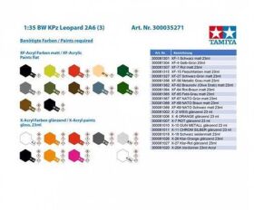 TAMIYA 1:35 BW KPz Leopard 2A6 (3) / 300035271