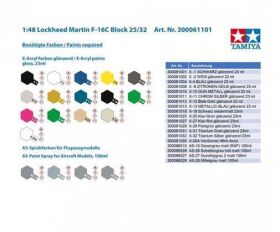 TAMIYA 1:48 Lockheed Martin F-16C Block 25/32 / 300061101