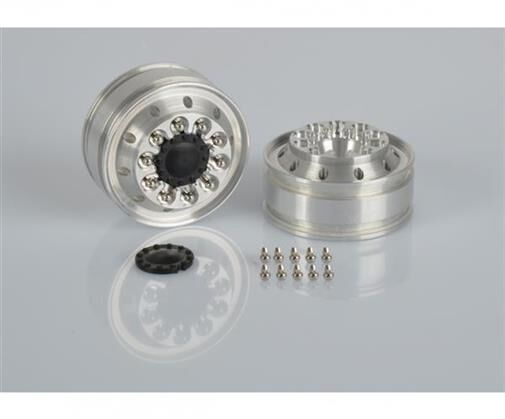 CARSON 1:14 Alu Felge schmal Rundl. (2) AG-VA / 500907272