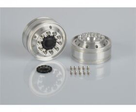 CARSON 1:14 Alu Felge schmal Rundl. (2) AG-VA / 500907272