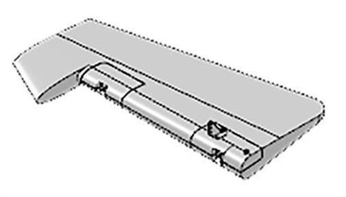 Multiplex Ersatzteil Seitenleitwerk Extra 300 S / 224306