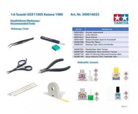 TAMIYA Modellbausatz 1:6 Suzuki GSX1100S Katana 1980 / 300016025