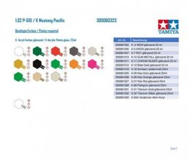 TAMIYA Plastikbausatz 1:32 P-51D / K Mustang Pacific / 300060323