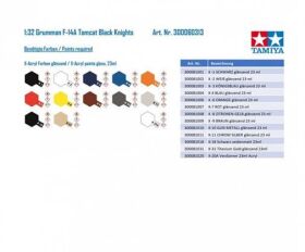 TAMIYA Plastikmodell Bausatz 1:32 Grumman F-14A Tomcat Black Knights / 300060313