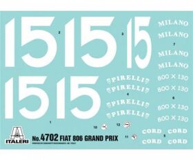 ITALERI 1:12 FIAT 806 Grand Prix / 510004702