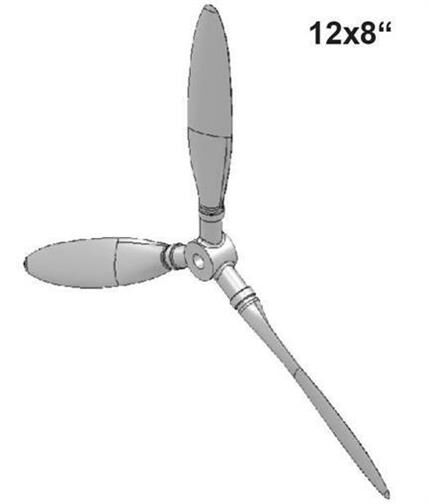 Multiplex Luftschraube Dreiblatt 12x8 Extra 300 S / 224309