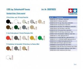 TAMIYA 1:350 Jap. Schlachtschiff Yamato / 300078025