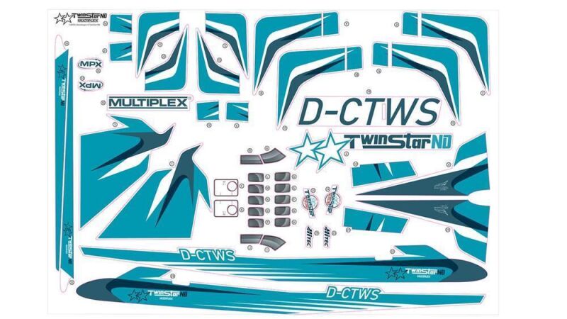 Multiplex Dekorbogen TwinStar ND / 1-00956