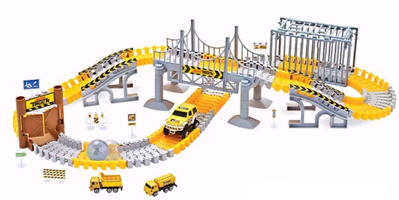 Amewi Magic Traxx Baustelle 160-teilig mit Fahrzeug / 100665