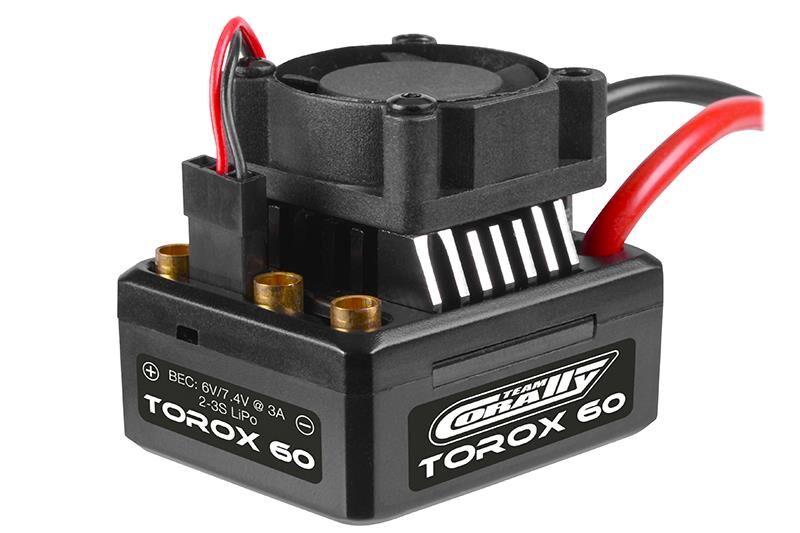 Team Corally RTR Speed Controller TOROX 60 Brushless 2-3S / C-54010