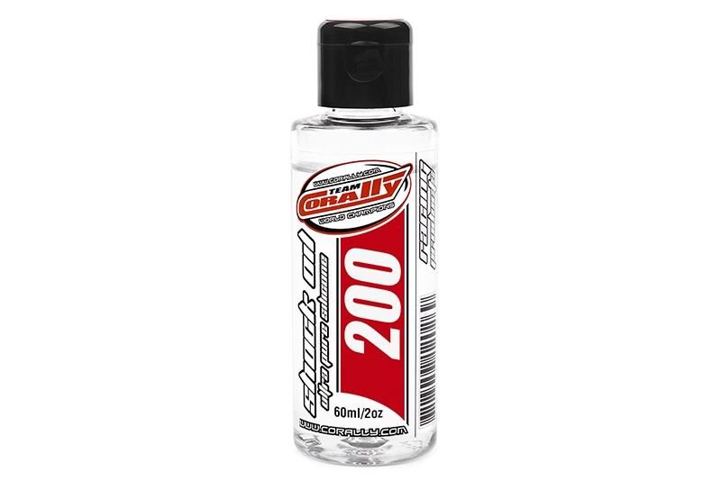Team Corally Shock Oil Ultra Pure Silikon Stossdämpferöl 200 CPS 60ml / 2oz / C-81220