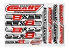 Team Corally Stickersheet SSX-8-S Precut 210x148mm 1 pc / C-99901