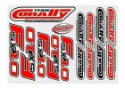 Team Corally Stickersheet FSX-10 Precut 210x148mm 1 pc / C-99905