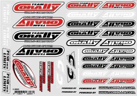Team Corally Sponsor Stickersheet CORALLY Precut...