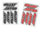 Team Corally Sponsor Stickersheet CORALLY Precut 105x75mm 2 pcs / C-99921