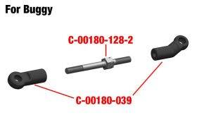 Team Corally Steering Ball Joint Composite 1 set / C-00180-039