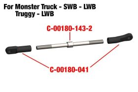 Team Corally Rear Camber Ball Joint Outer Inner 1 set /...