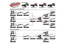 Team Corally Shock Tower 4mm Aluminum Front 1 pc / C-00180-131