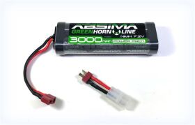 ABSIMA Greenhorn NiMH Stick Pack 7.2V 3000 (T-Plug +...