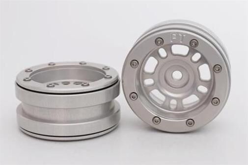 Metsafil Beadlock Wheels PT- Distractor Silber/Silber 1.9 (2 St.)  / MT0040SS