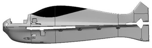 Multiplex Ersatzteil Rumpf STUNTMASTER (ohne Elektronik) / 224376